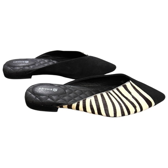 Birdies Swan Slides – Zebra Calf Hair & Suede – Size 7.5 – Excellent Condition - Picture 4 of 6